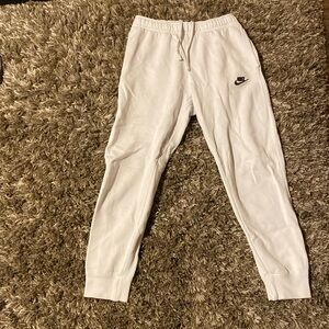 White Nike Sweatpants